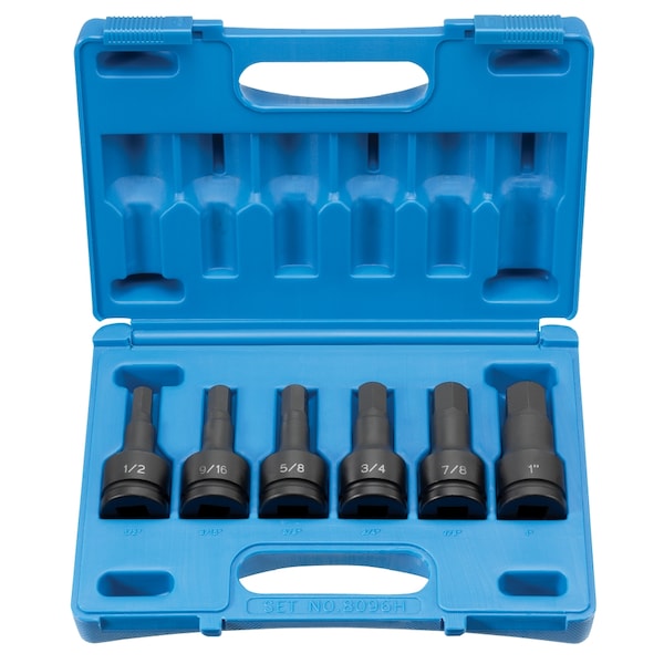 SKT SET  3/4"DR 6PC HEX DRIVER IM